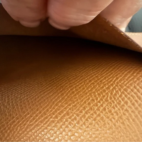 HERMES mini agenda Courchevel Leather -tan - Picture 6 of 7